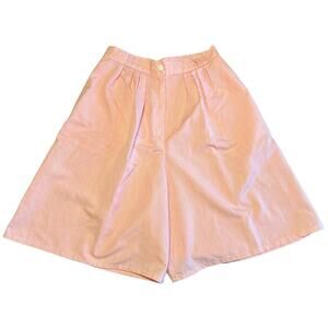 Vintage California Jam Super High Rise Pleated Wide Leg Shorts 26" Waist Striped